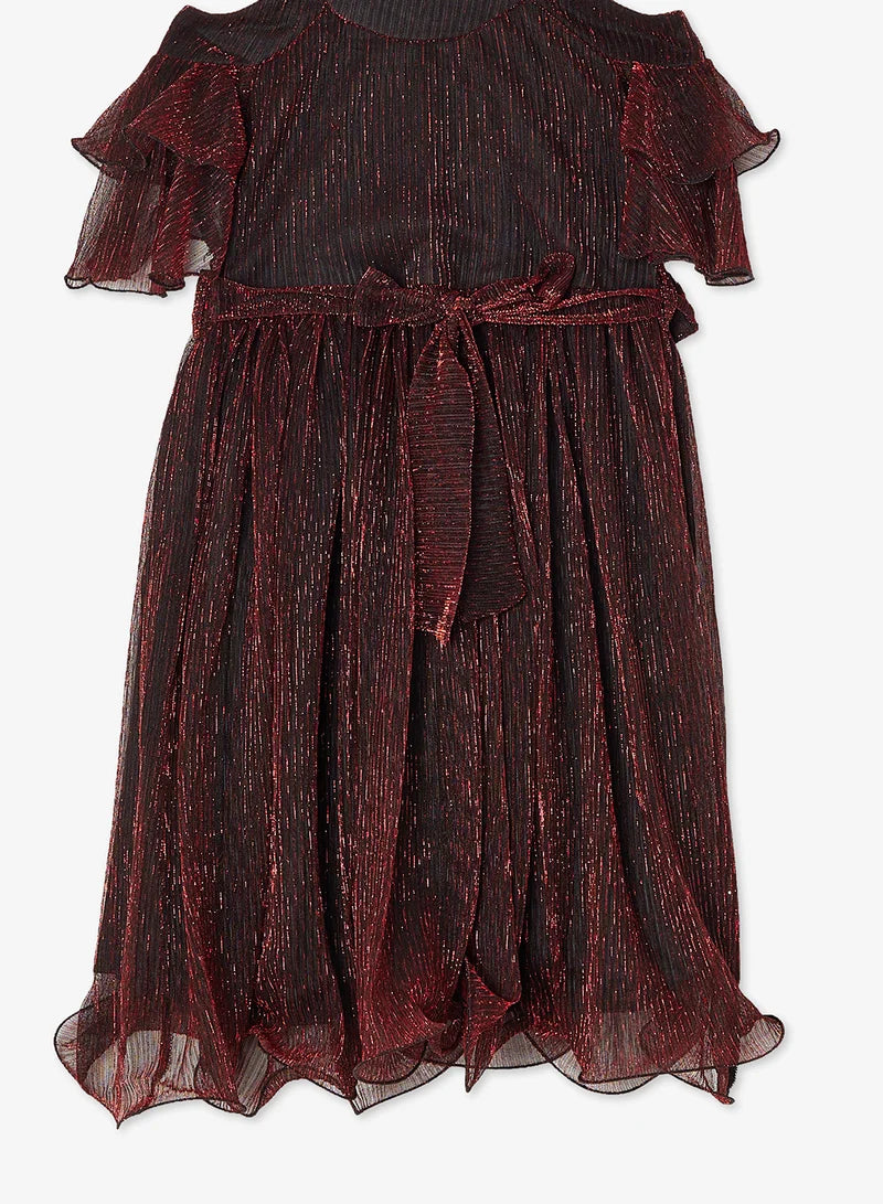 Little Cold Shoulder Solid Dress