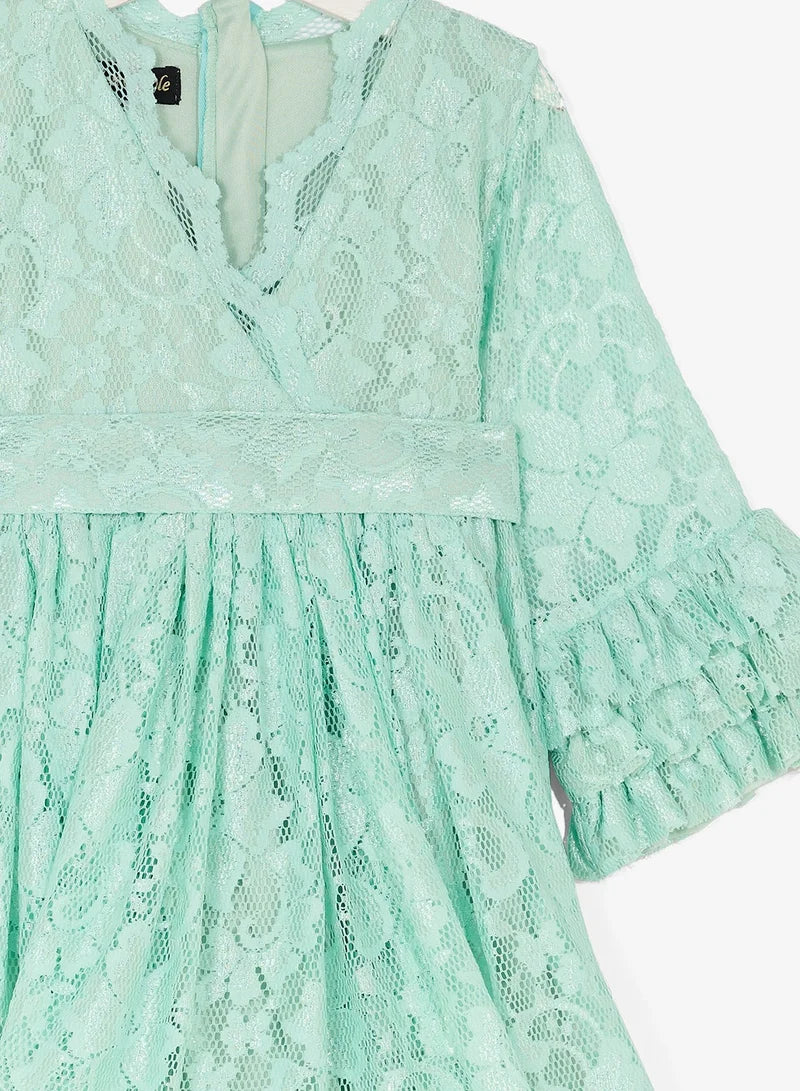 Little Ruffle Sleeve Dress