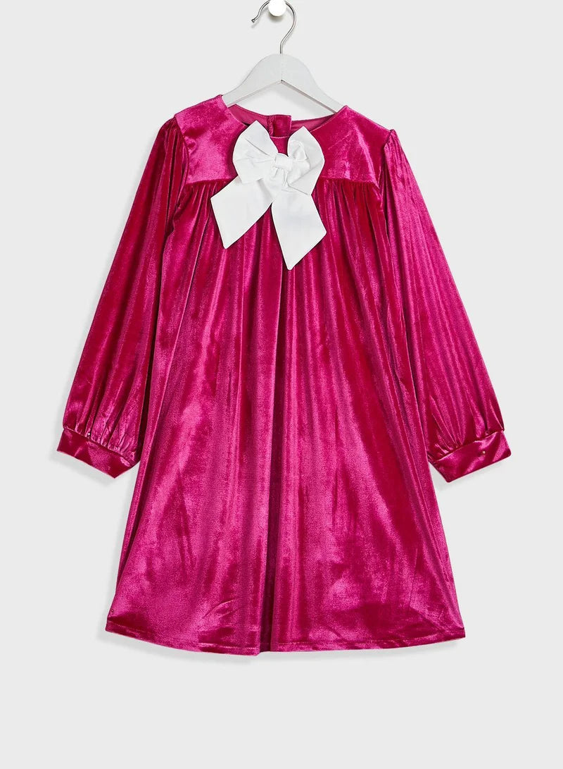 Velvet Bow Dress