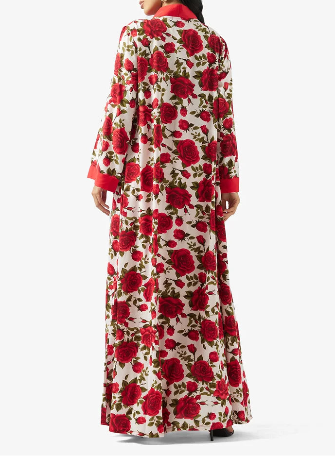 Floral Print 2PCS Set Dress