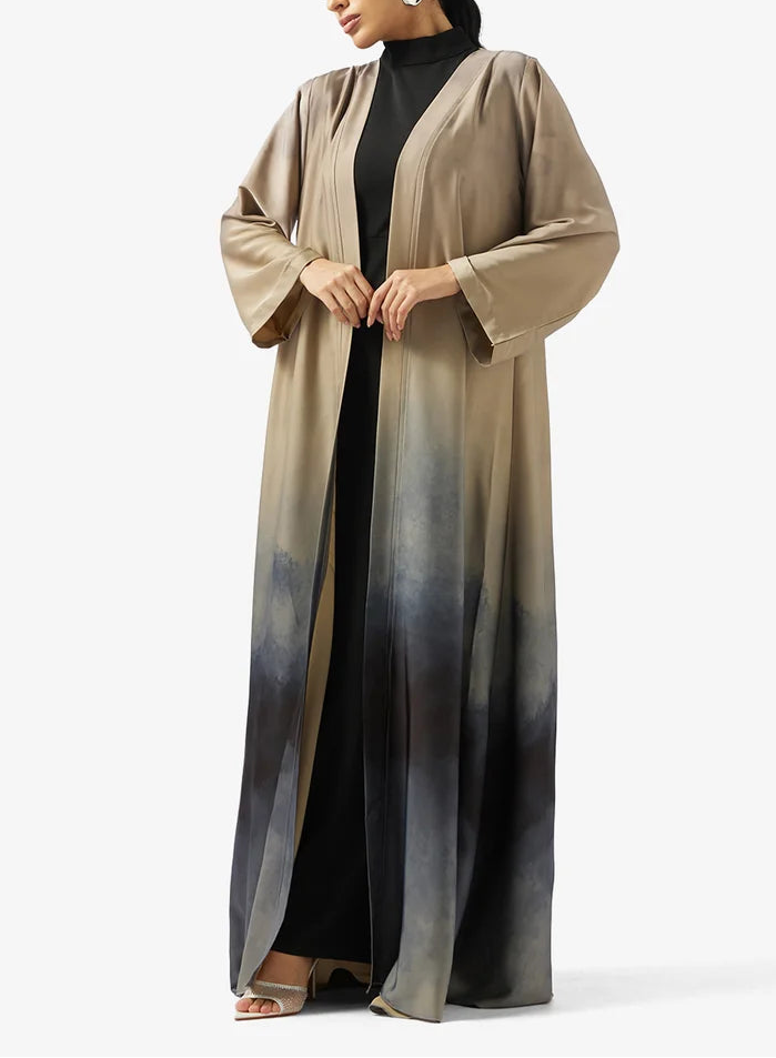 Printed 2PCS Set Abaya