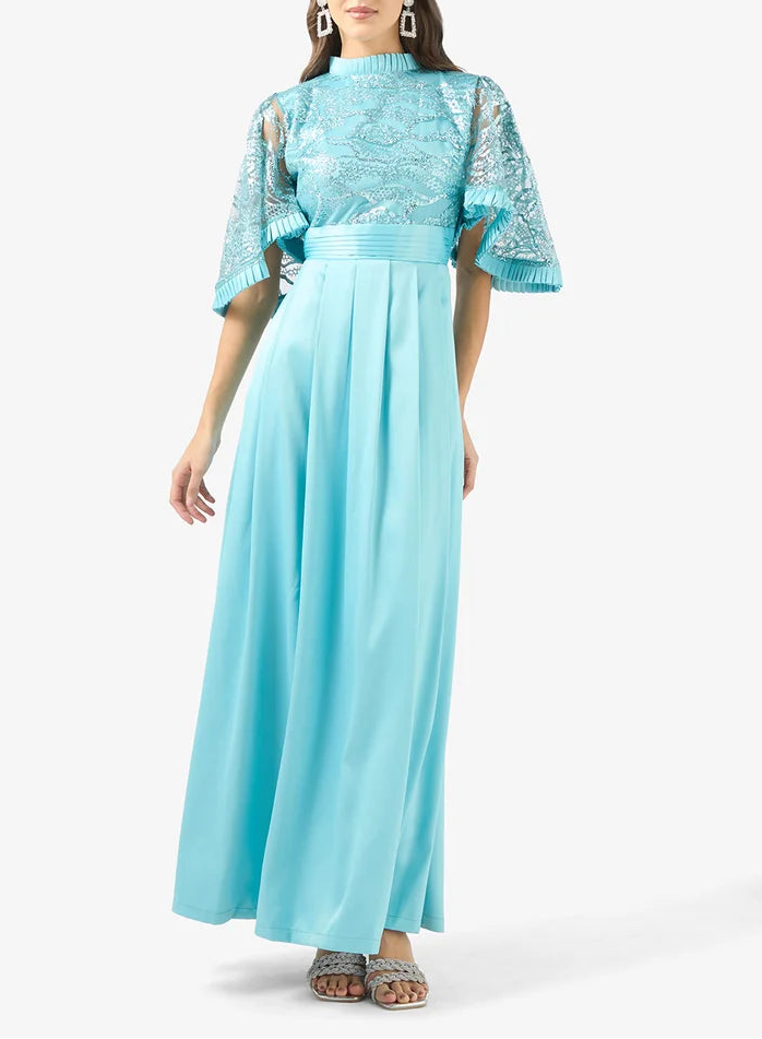 Sequin Detail Maxi Dress