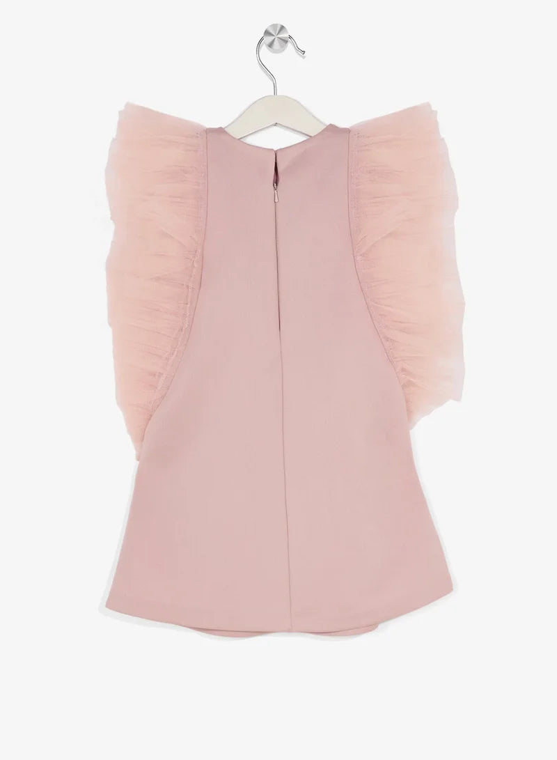 Little Ruffle Shoulder Dress