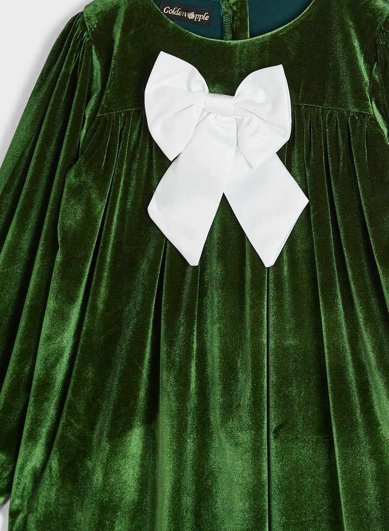 Velvet Bow Dress