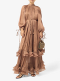 Ruffle Detailed Maxi Dress