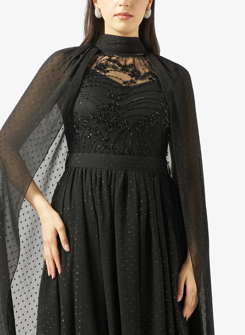 Sequin Top Maxi Dress