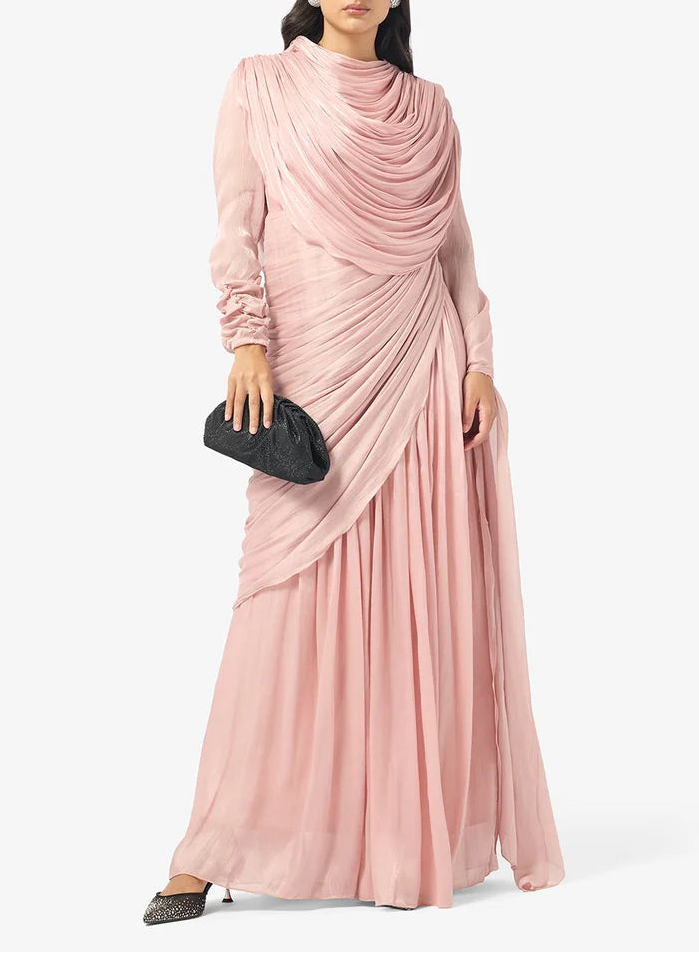 Mock Neck Maxi Dress