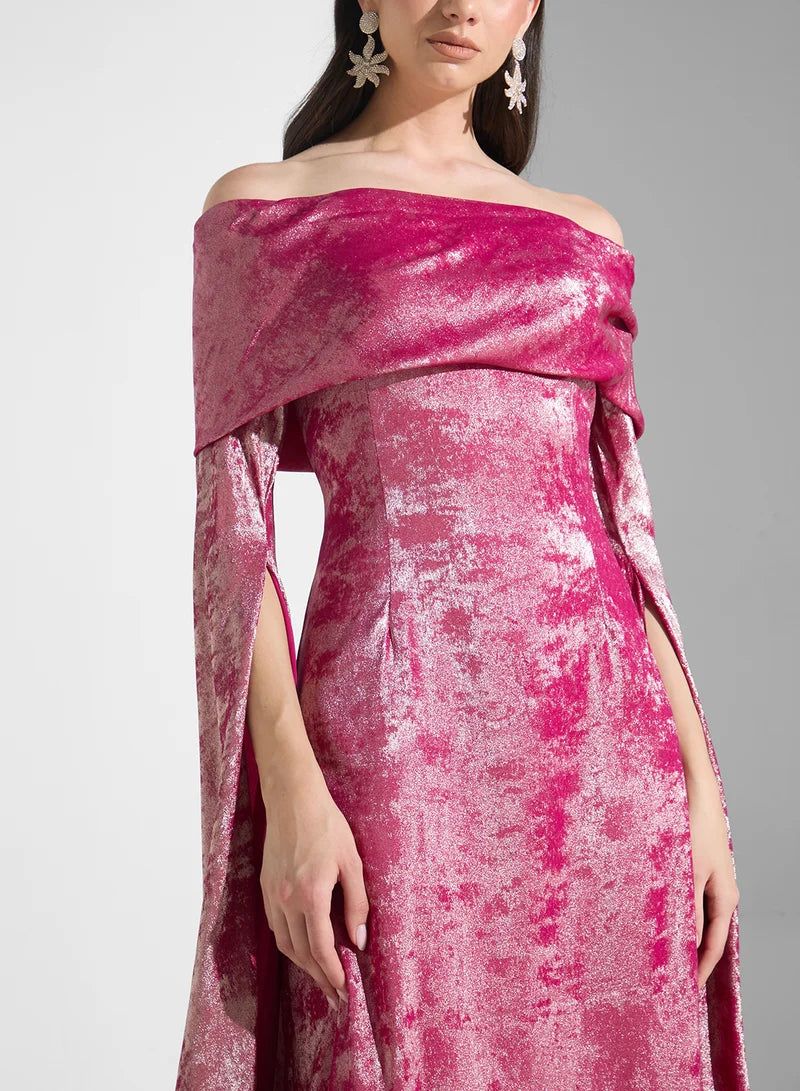 Off Shoulder Maxi Dress