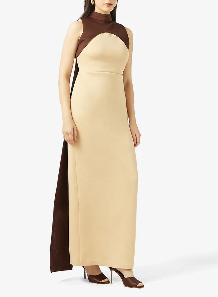 High Neck Maxi Dress