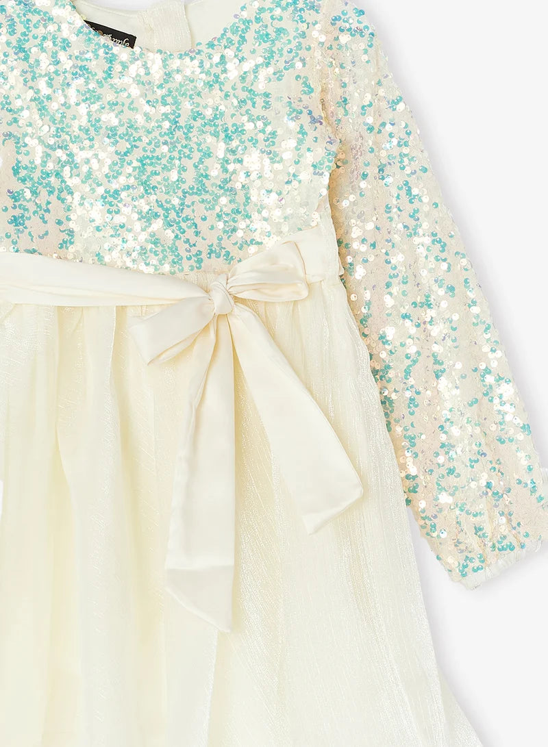 Sequin Bodice Dress