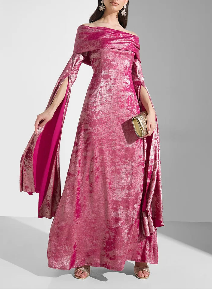 Off Shoulder Maxi Dress