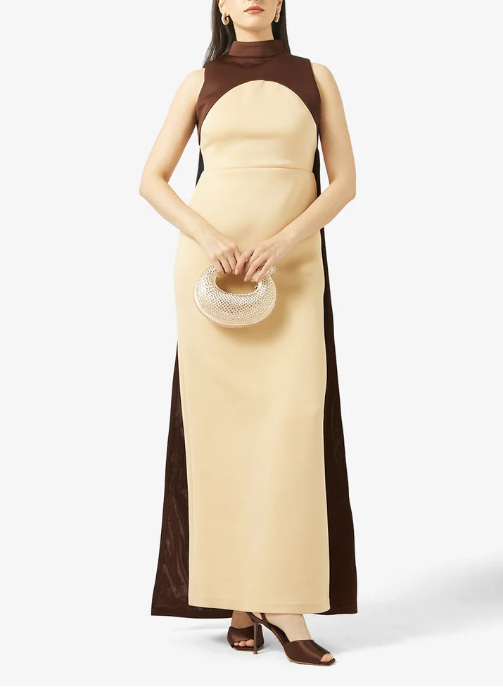 High Neck Maxi Dress