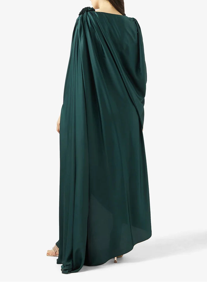 Vneck With Flower Design Dress