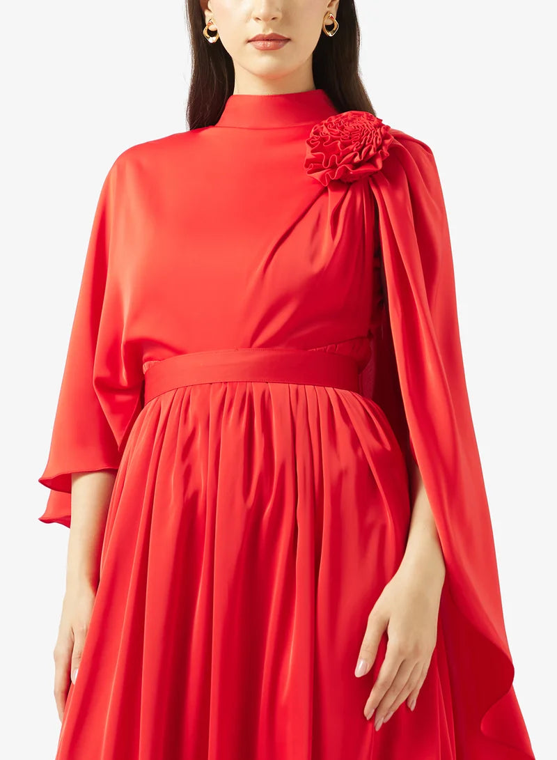 Embellished Silk Maxi Dress