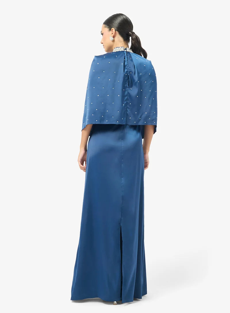 Three-Fourth Sleeve Maxi Dress