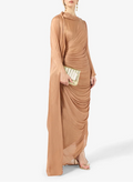 Crinkle Shimmer Maxi Dress