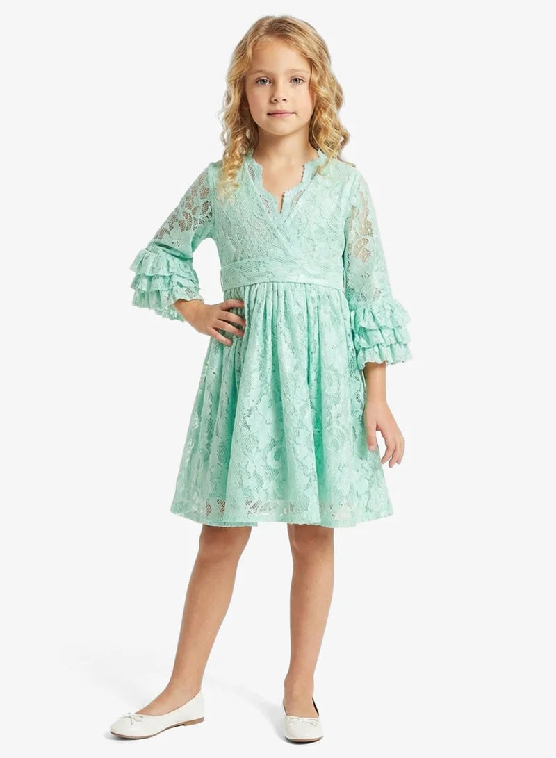 Little Ruffle Sleeve Dress