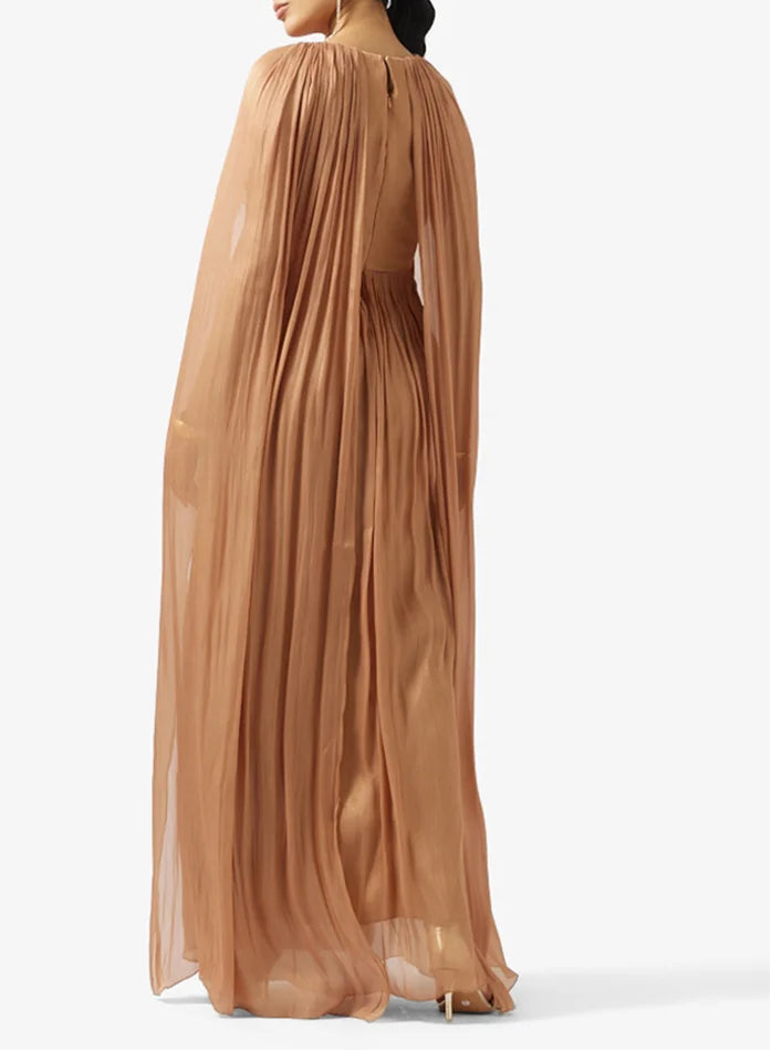 Pleated Chiffon Dress