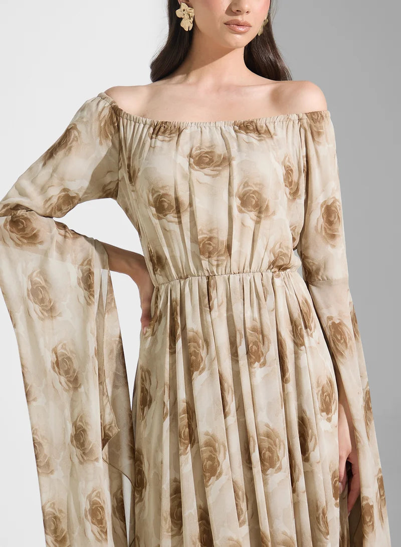 Floral Chiffon Dress