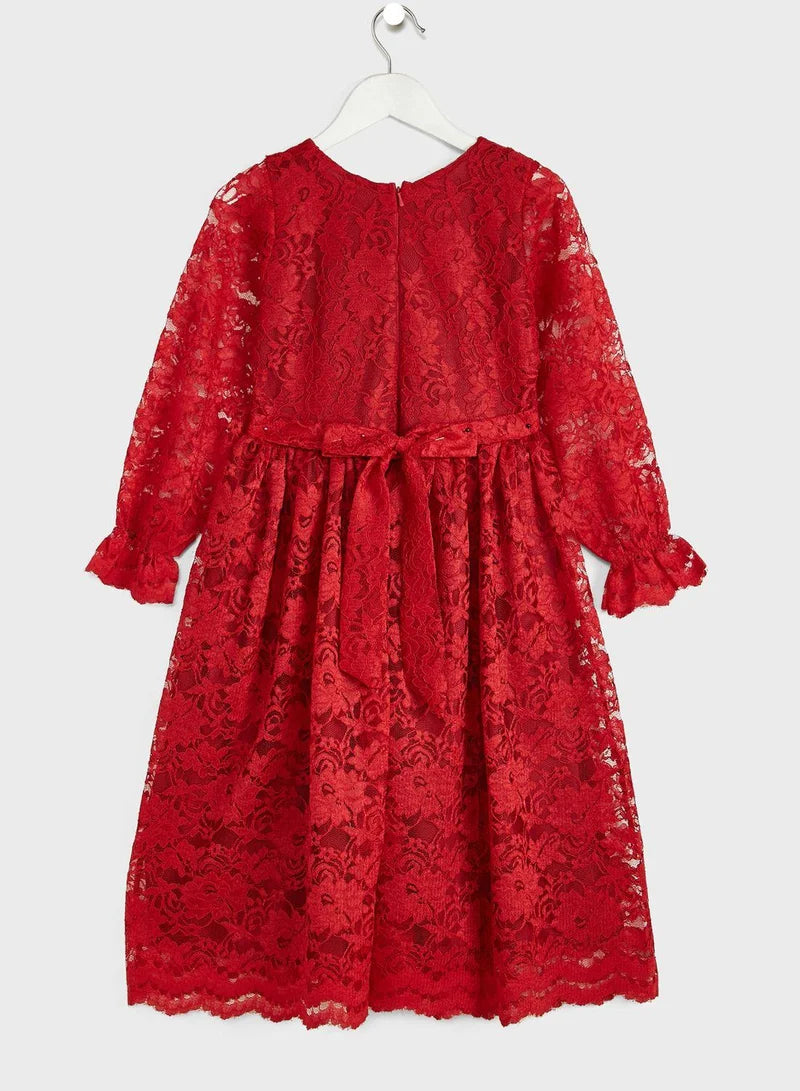 Lace A-Line Dress