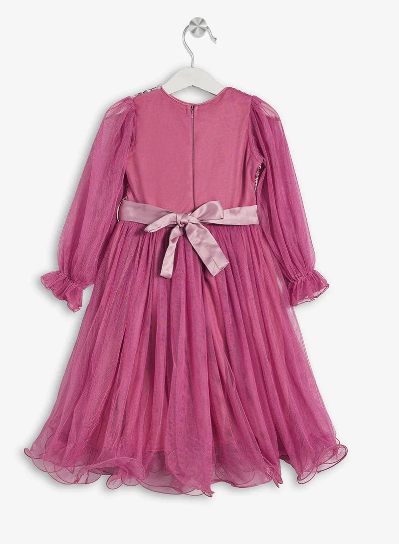 Little Sequin Bodice Tulle Dress