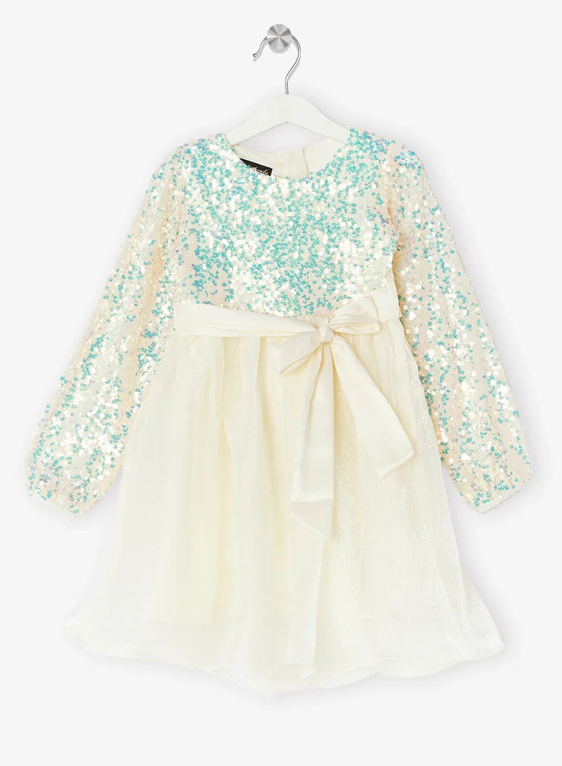 Sequin Bodice Dress