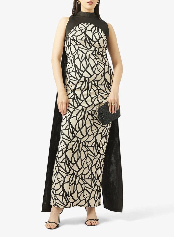 High Neck Maxi Dress