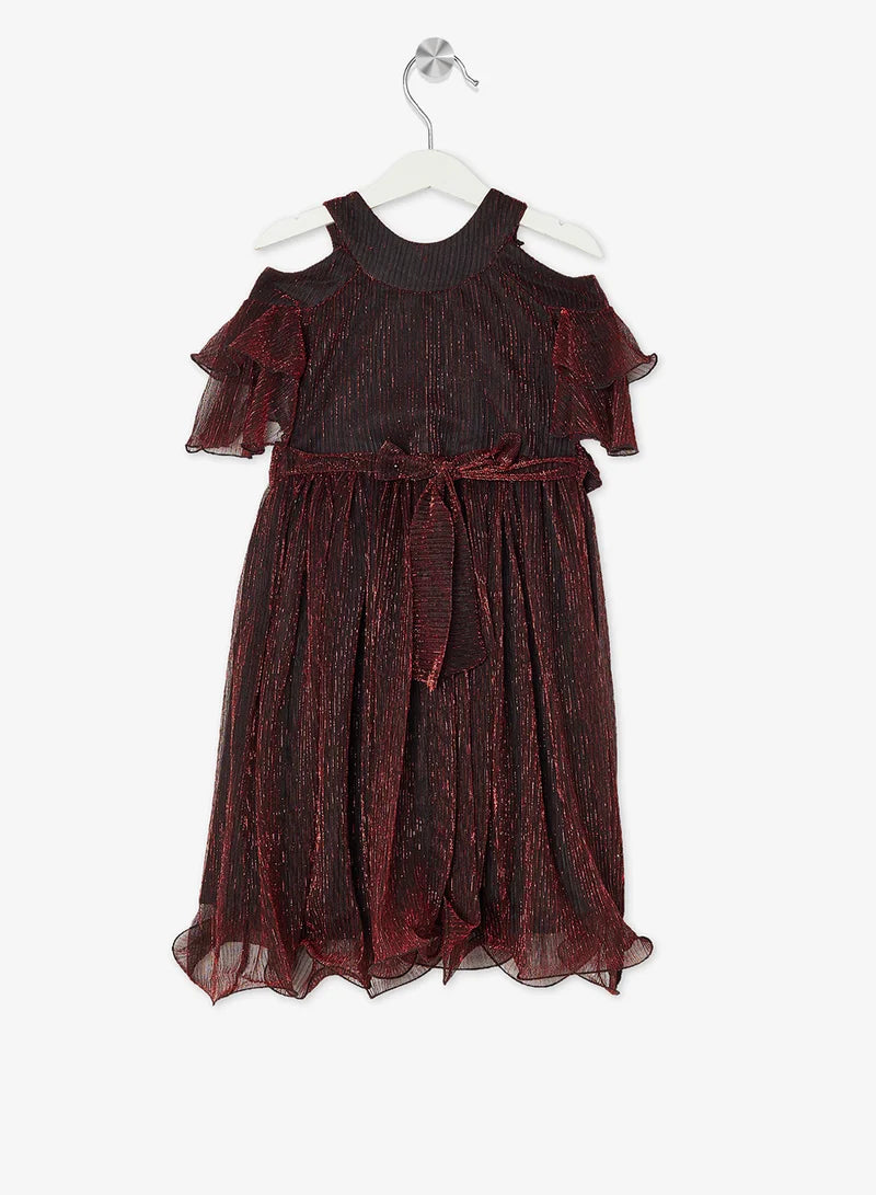 Little Cold Shoulder Solid Dress