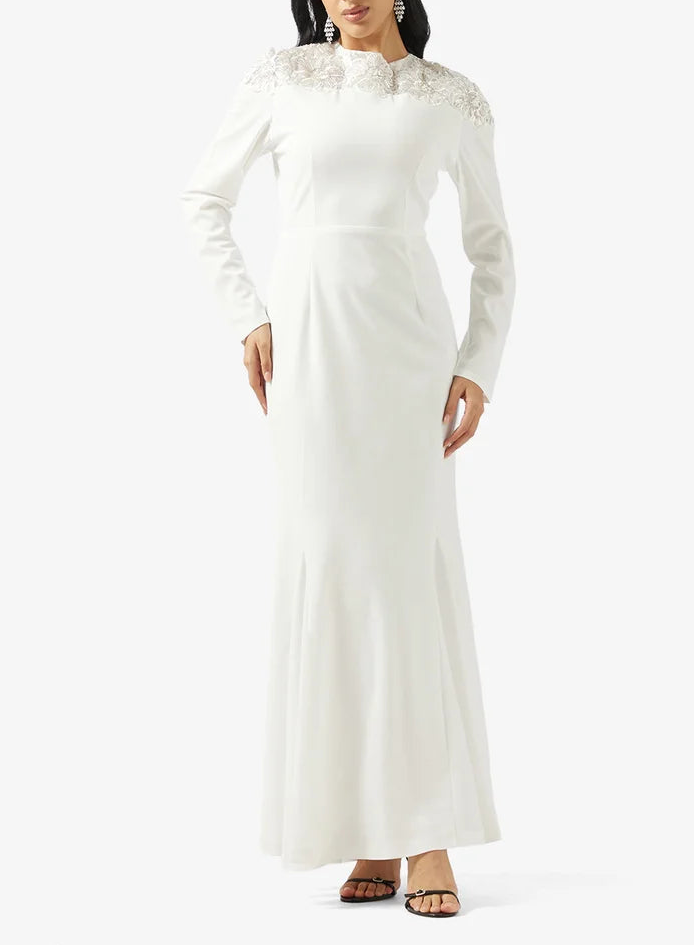 Sequin Top Detailed Maxi Dress