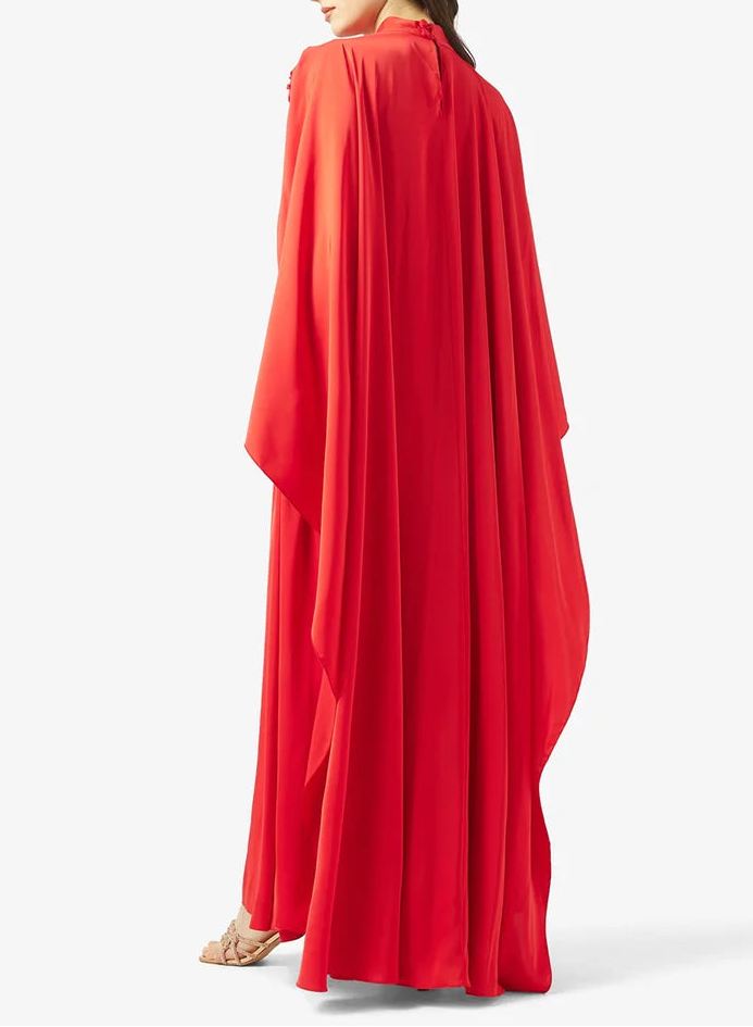 Embellished Silk Maxi Dress