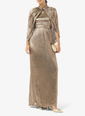 Crinkle Chiffon Maxi Dress