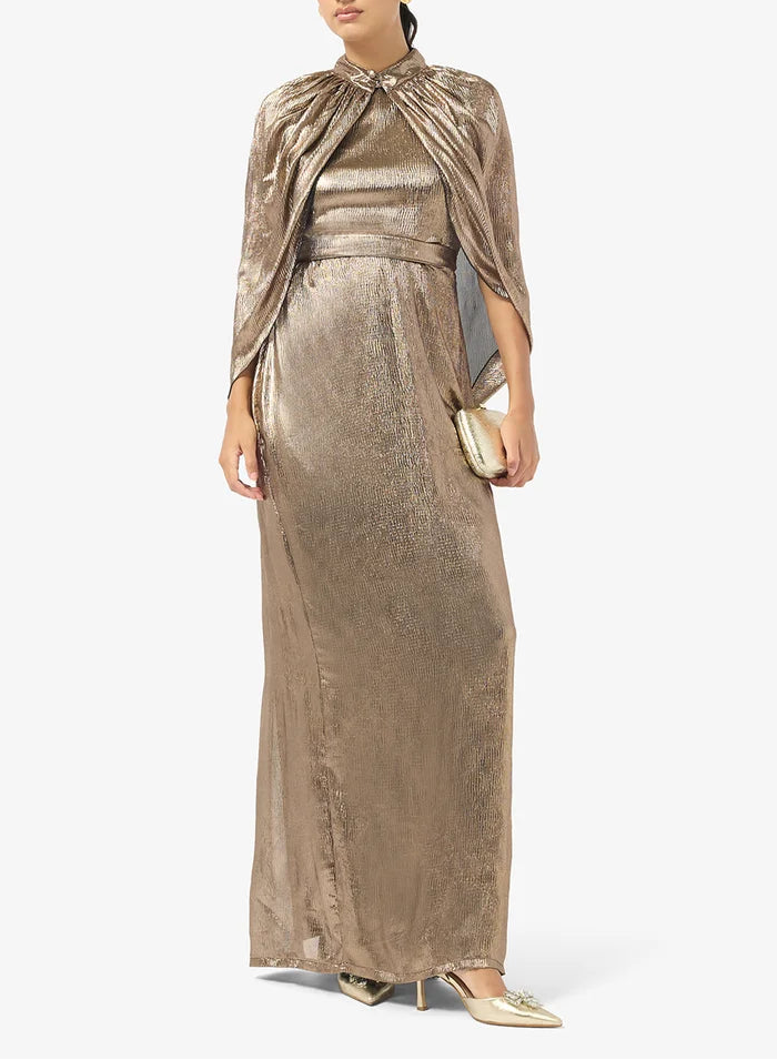 Crinkle Chiffon Maxi Dress