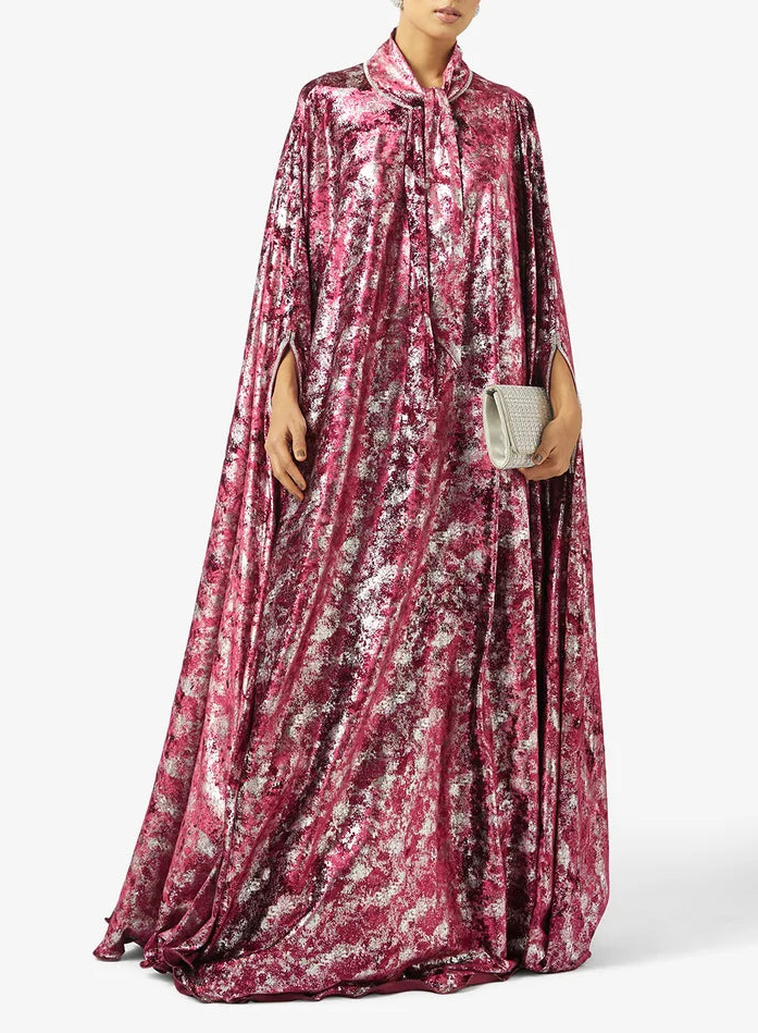 Tie-Up Metallic Kaftan