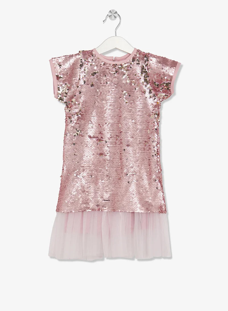 Little Sequin Detailed Dress