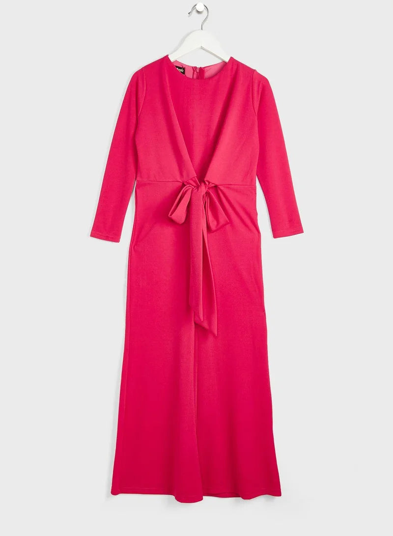 Tie-Waist Maxi Dress