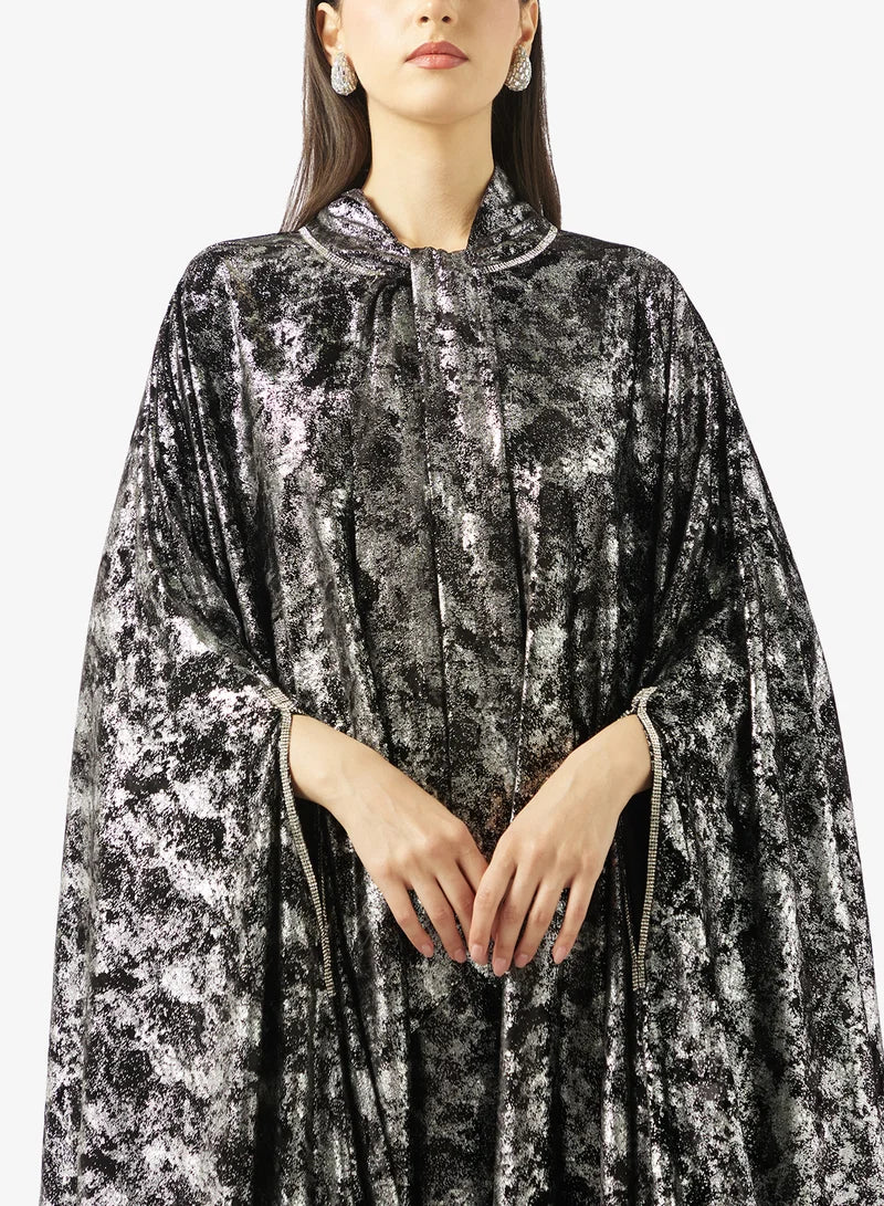 Tie-Up Metallic Kaftan
