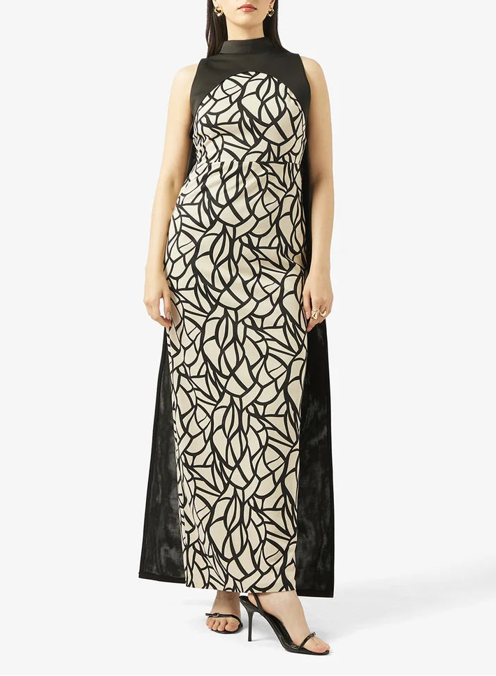 High Neck Maxi Dress