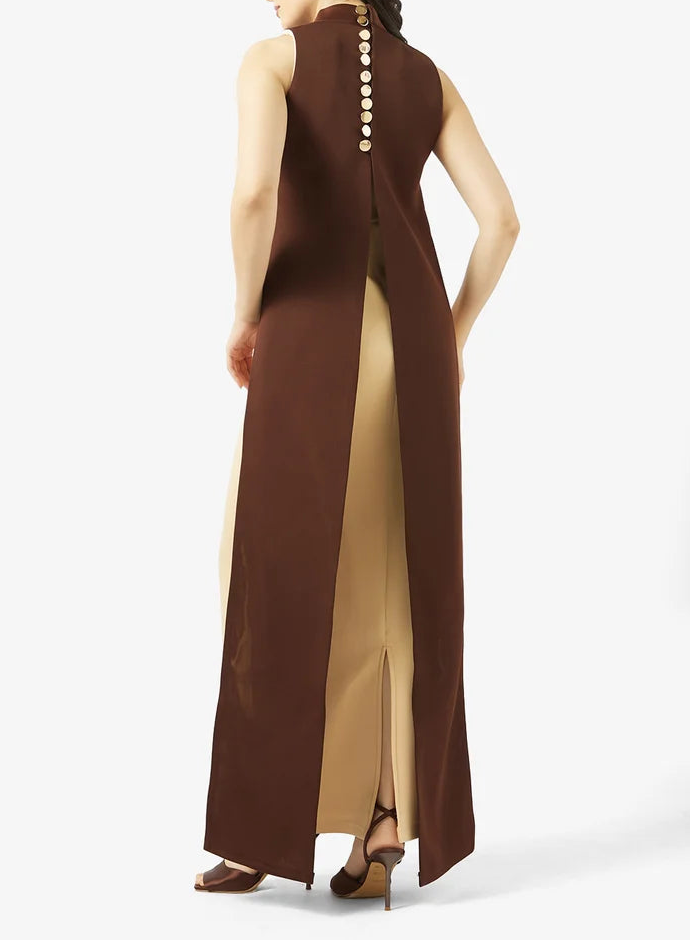 High Neck Maxi Dress