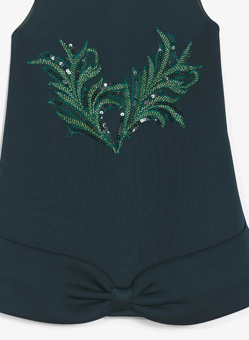 Little Cut Sleeves With Bow Design