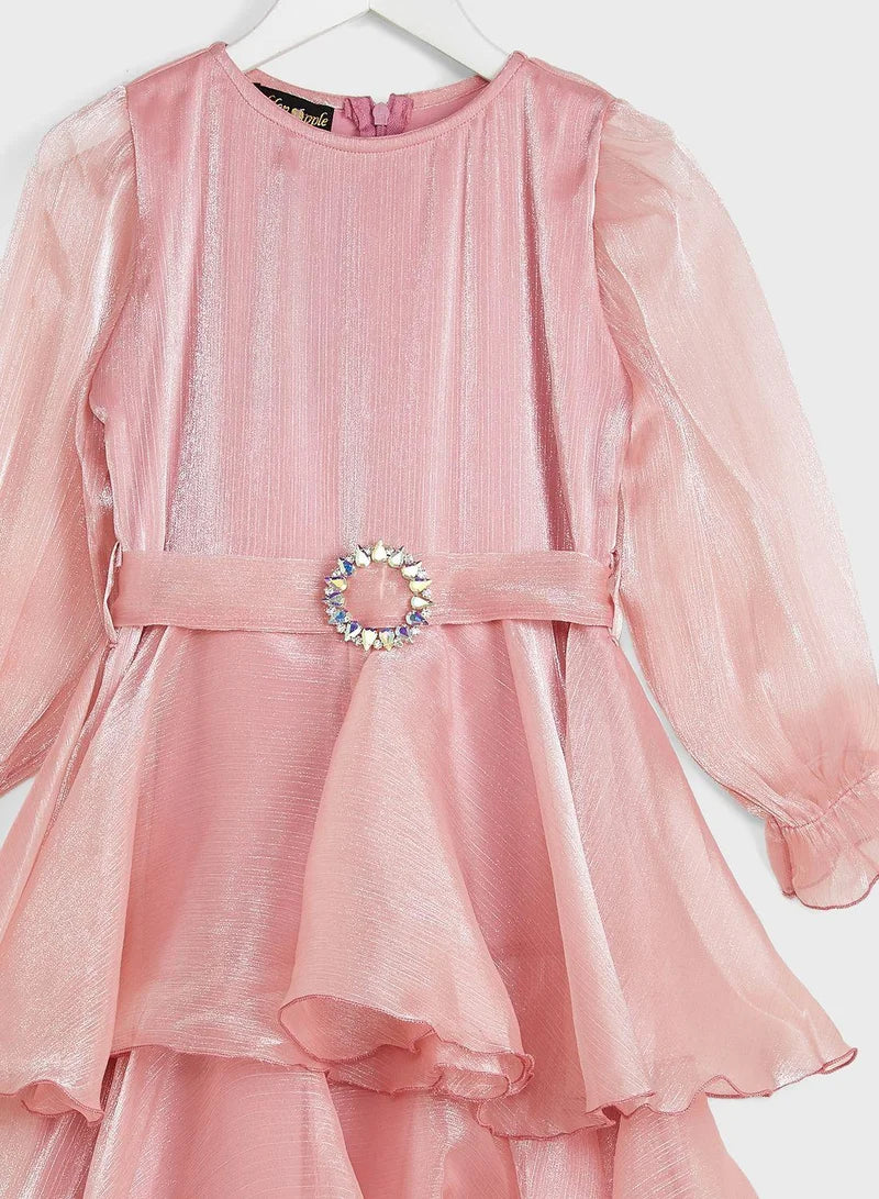 Tiered Chiffon Dress