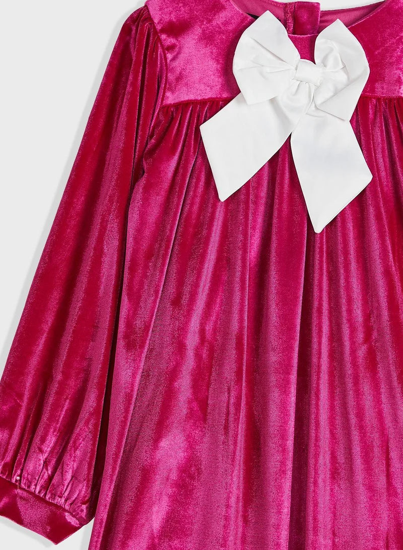 Velvet Bow Dress