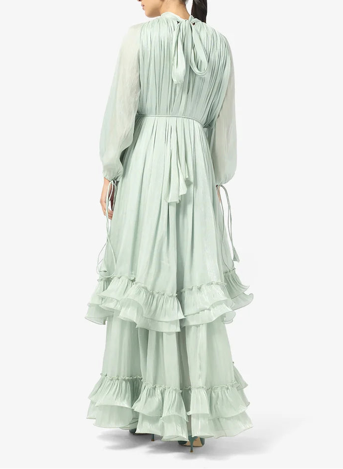 Ruffle Detailed Maxi Dress