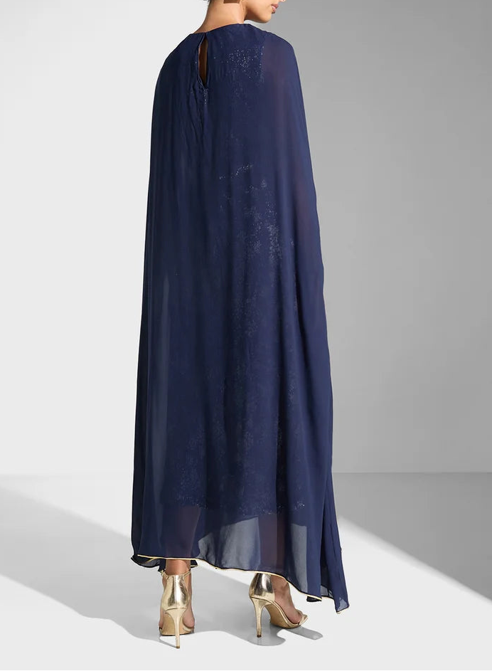 Split Sleeves Maxi Dress