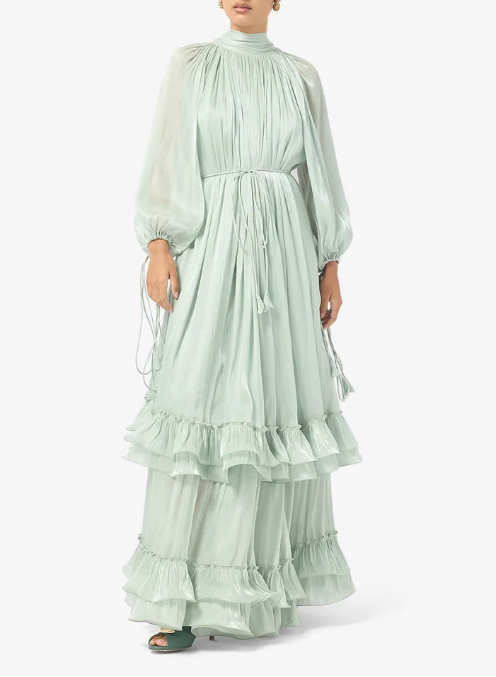 Ruffle Detailed Maxi Dress