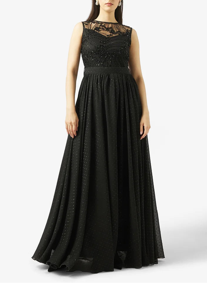 Sequin Top Maxi Dress