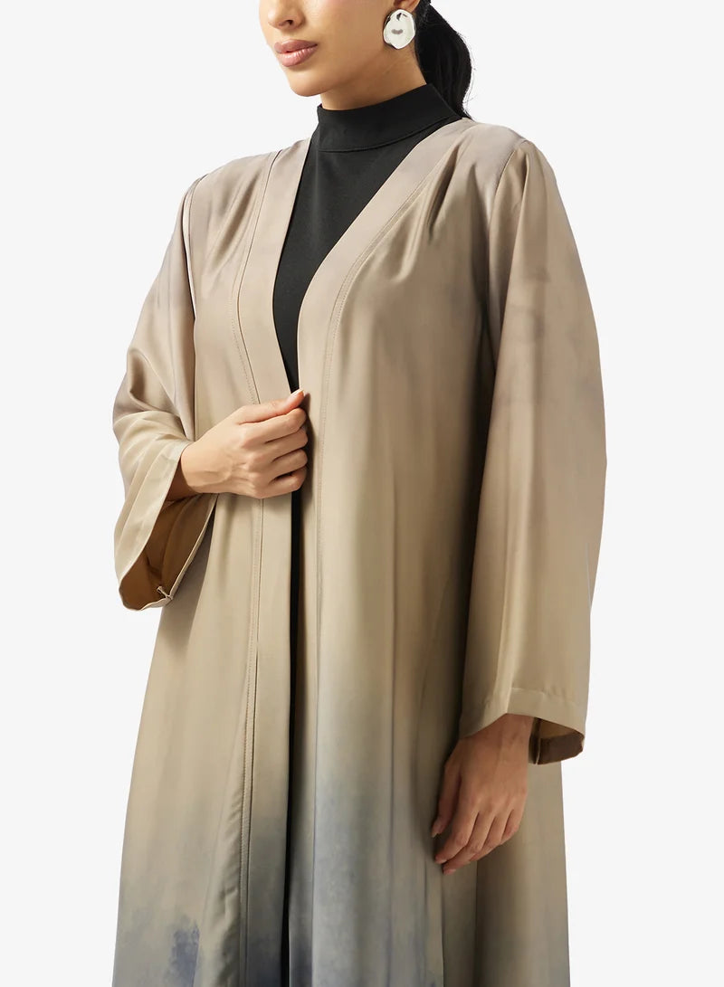Printed 2PCS Set Abaya
