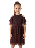Little Cold Shoulder Solid Dress