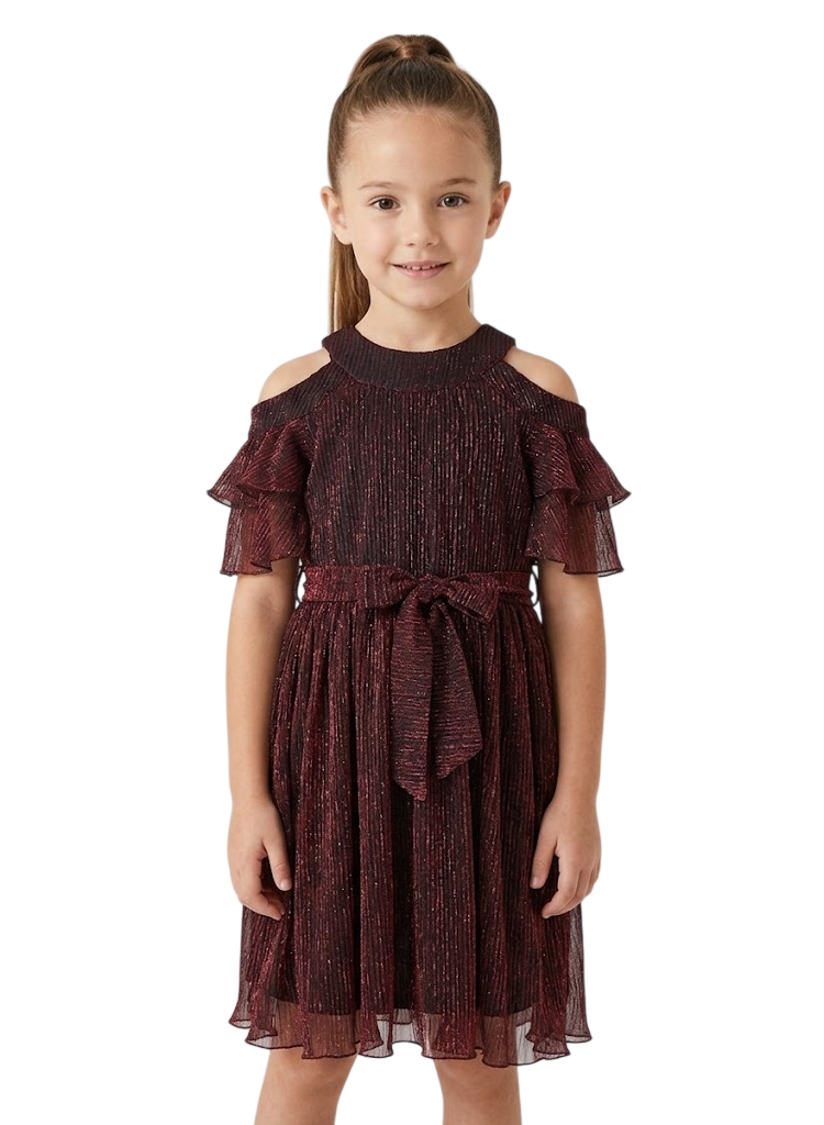 Little Cold Shoulder Solid Dress