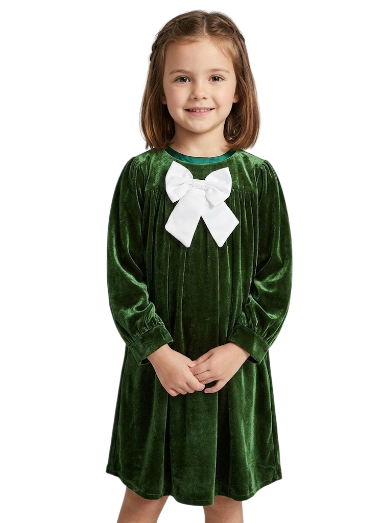 Velvet Bow Dress