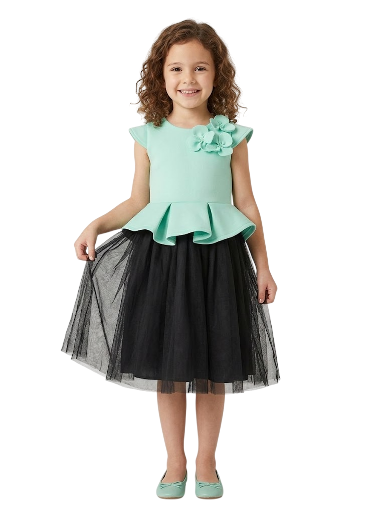Little Peplum Tulle Dress